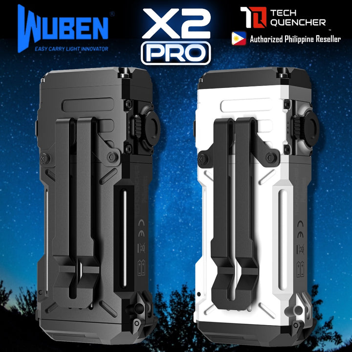 Wuben X2 Pro Flashlight - RGB & UV - 1500 Lumens - Dual Light Source - USB-C Rechargeable -AA - IP68