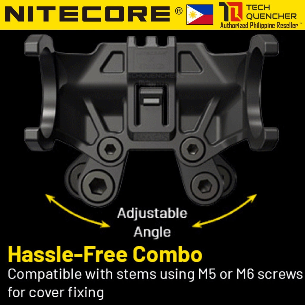 Nitecore BM06 Bike Mount for Headlamp - HC65 UHE - HC60 UHE - Mountain Bike -Sports Camera Interface