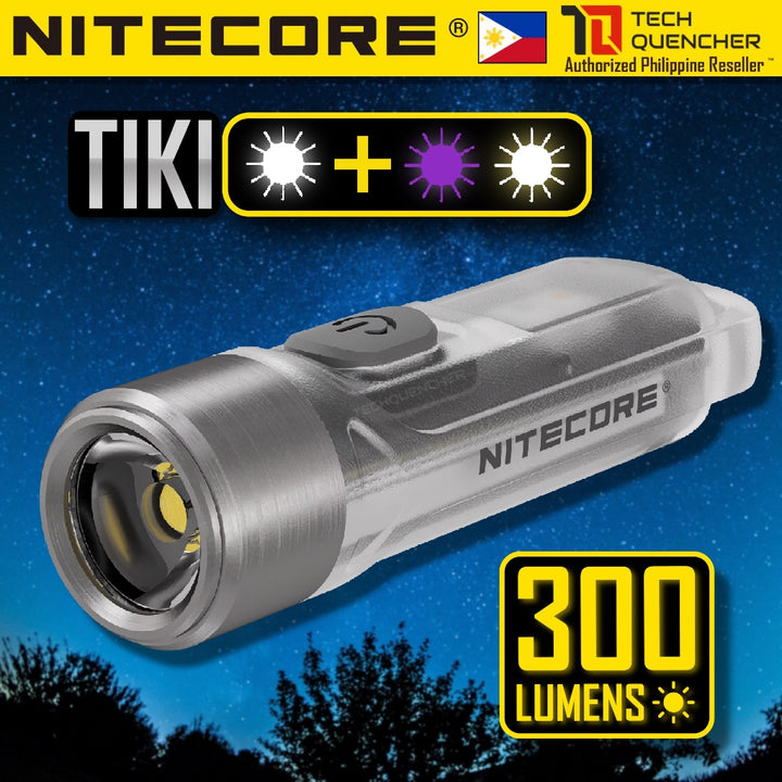 Nitecore TIKI and TIKI LE Flashlight - 300 Lumens - USB-C Rechargeable Battery - Keychain Flashlight