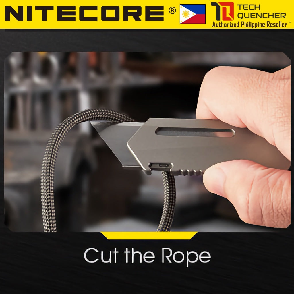 Nitecore NTK09 Titanium Utility Tool - Lightweight 49grams - Premium EDC Keychain - Replaceable Tip