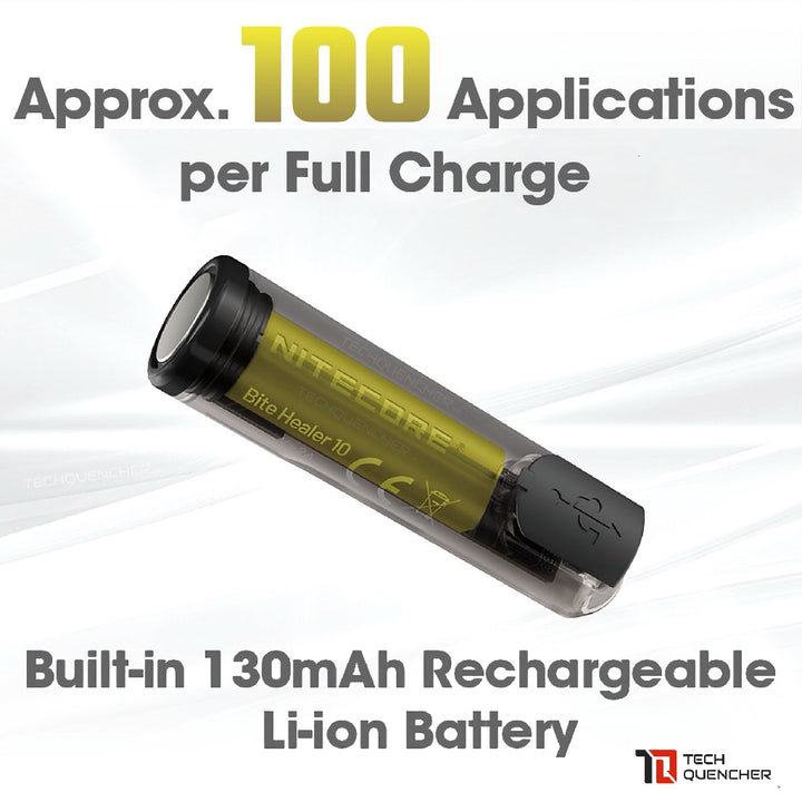 Nitecore Bite Healer 10 - Mosquito and Bug Bite Itching Relief - USB-C Rechargeable - Keychain -IP54