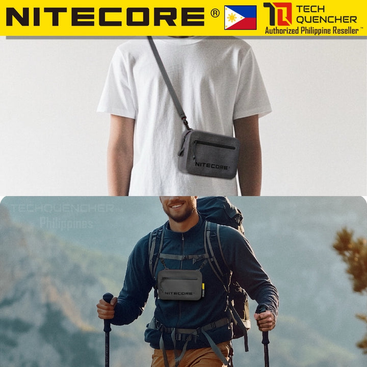 Nitecore NPP02 Waterproof Crossbody Bag - 1.4L - 900D Coated Cationic Fabric - YKK Waterproof Zipper