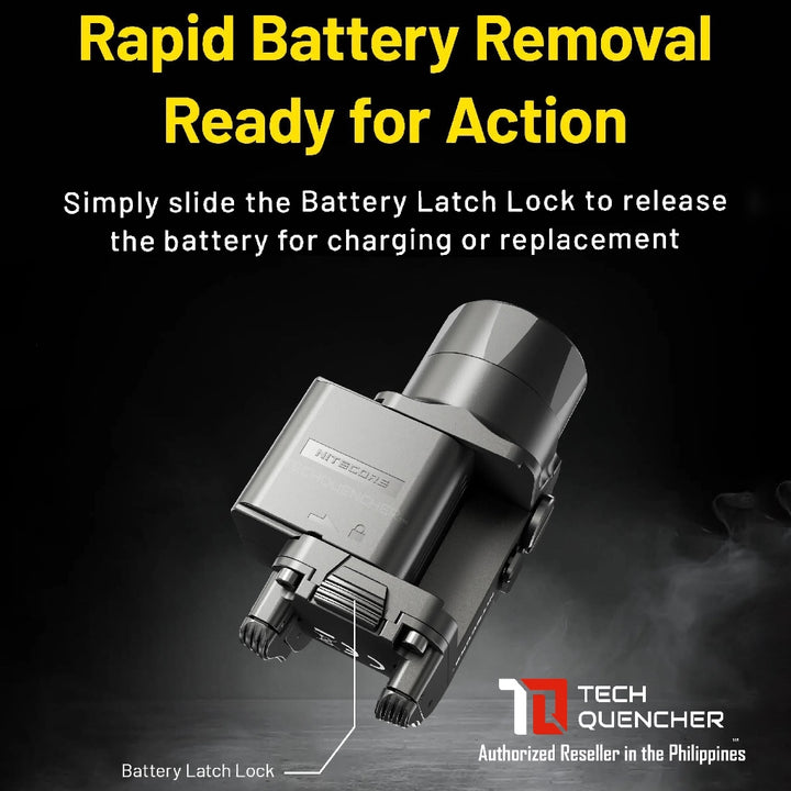 Nitecore NPL27 Flashlight 410 Meters - 650 Lumens - 500mAh Magnetic Charging Removable Battery - 73g