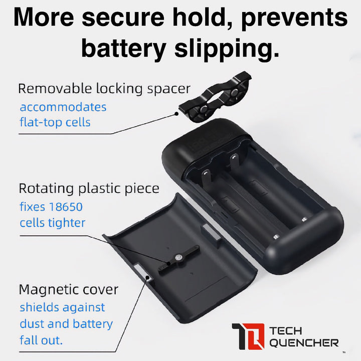 XTAR PB2SL V2 - Portable Charger with Powerbank Mode - Up to 22.5W -Supports 21700 18650 20700 18700