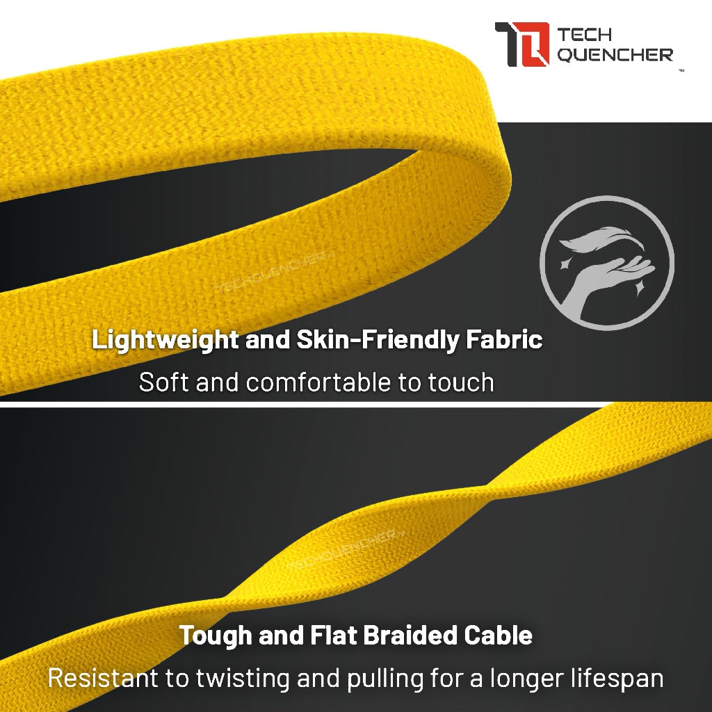 Nitecore NLink10 Magnetic Charging Cable - USB-C - 60W PD + QC Fast Charging - Braided - Gold Plated