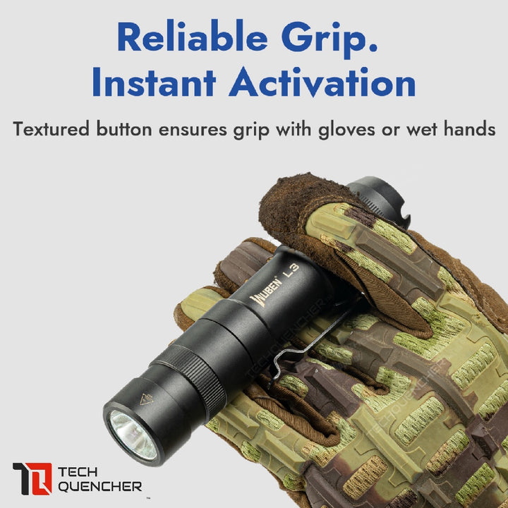 Wuben L3 Flashlight - 3000 Lumens - Powerbank Mode - USB-C Fast Charging 18W - 4800mAh Battery -IP68