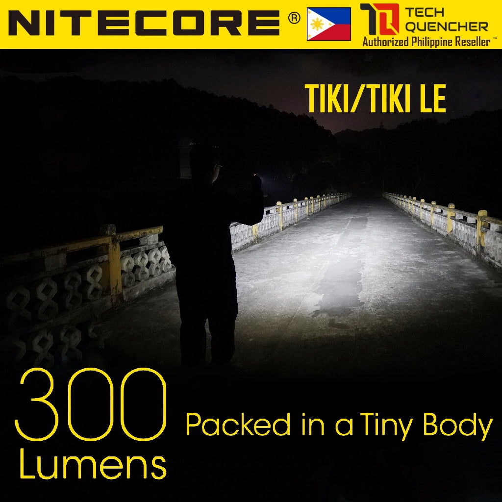 Nitecore TIKI and TIKI LE Flashlight - 300 Lumens - USB-C Rechargeable Battery - Keychain Flashlight
