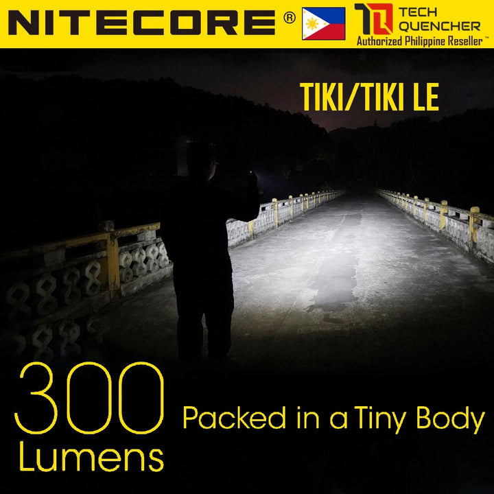 Nitecore TIKI and TIKI LE Flashlight - 300 Lumens - USB-C Rechargeable Battery - Keychain Flashlight