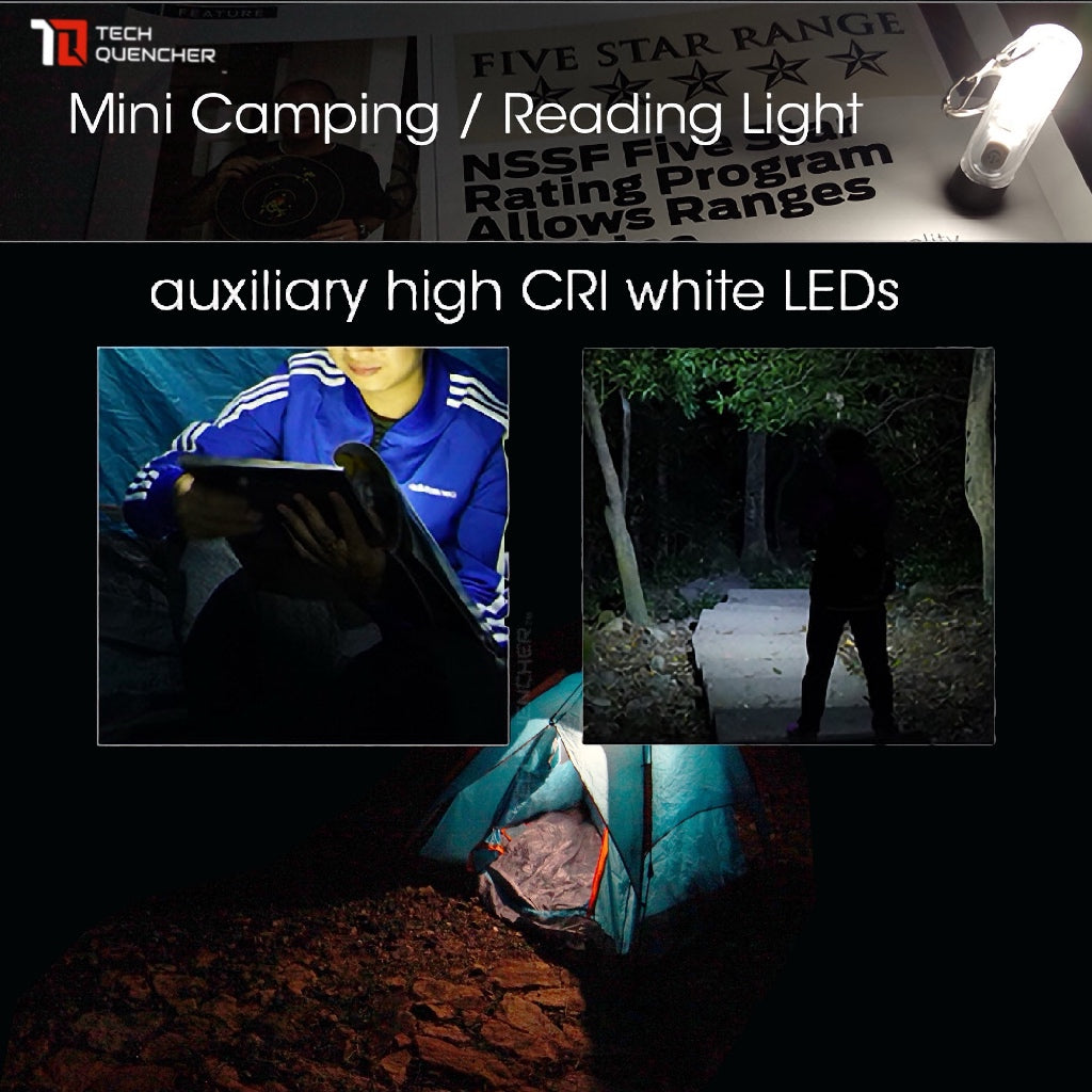 Nitecore TIKI UV Flashlight - 1000mW UV + High CRI White LED - USB-C Rechargeable - Keychain Light