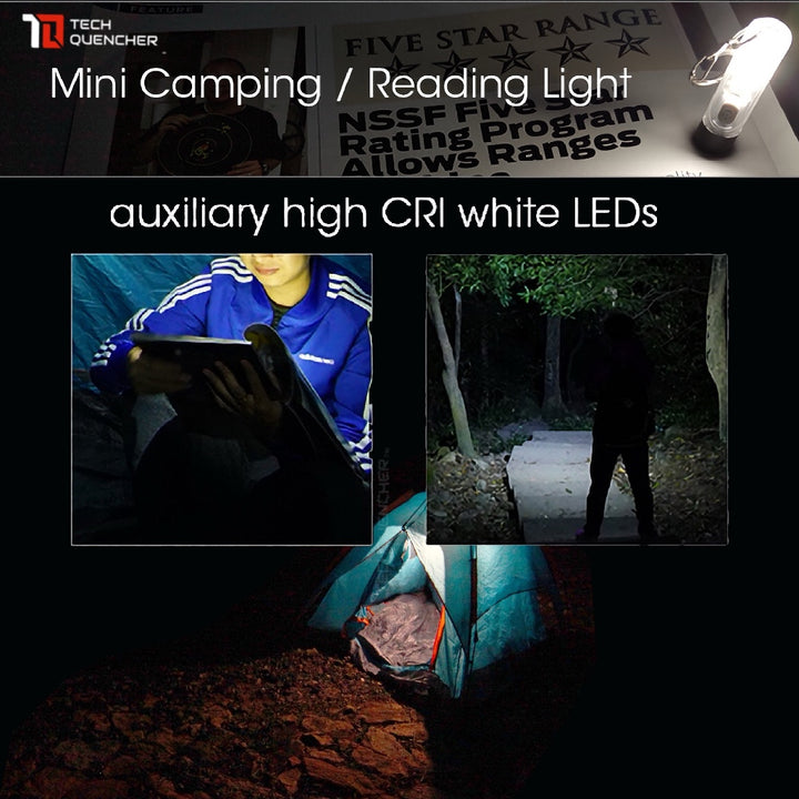 Nitecore TIKI UV Flashlight - 1000mW UV + High CRI White LED - USB-C Rechargeable - Keychain Light