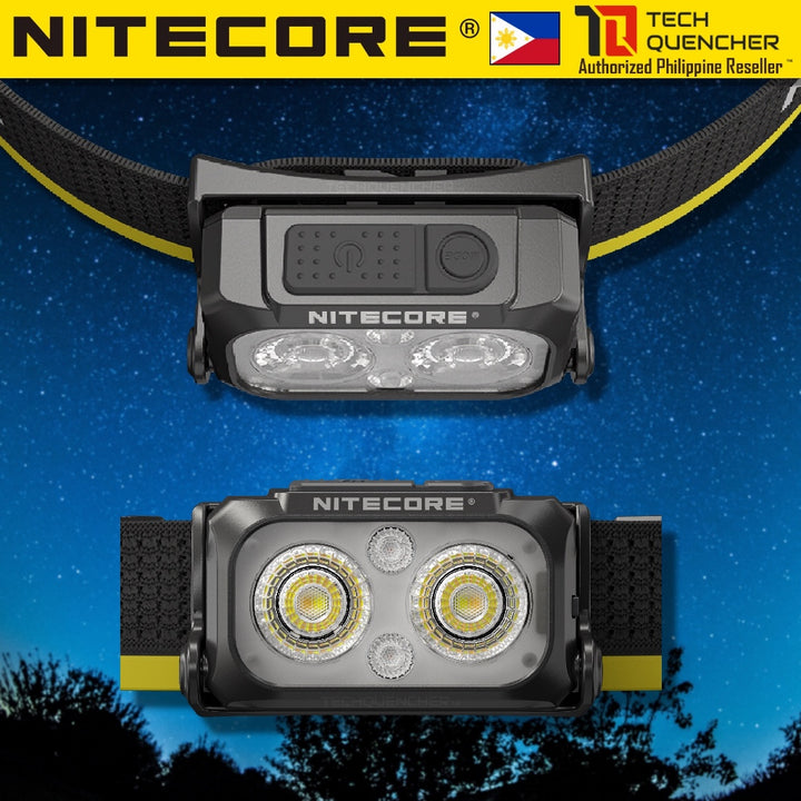 Nitecore NU25 MCT Headlamp 400 Lumens - Lightweight 50g - USB-C Rechargeable Battery -UHE LED - IP66