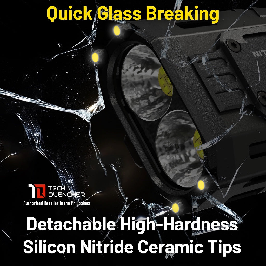 Nitecore EDC37 Flashlight - 8000 Lumens - Lumin Shield - 8000mAh Battery -Lock Switch- USB-C -STROBE