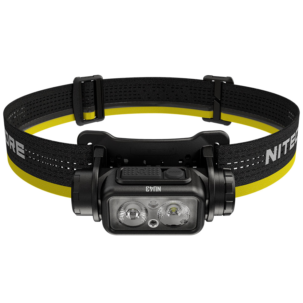 Nitecore NU40 Headlamp 1000 Lumens -116g -2 Dual Output- USB-C Rechargeable 2600mah Battery - IP68