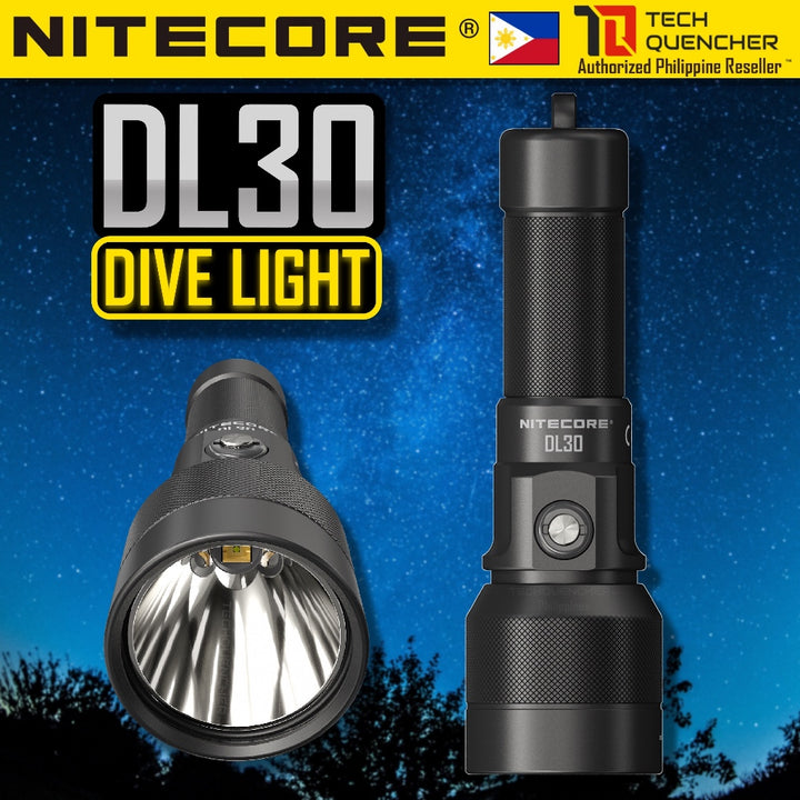 Nitecore DL30 Diving Flashlight - Waterproof - 100m Submersible - 1100 Lumens - USB-C Charging -IP68