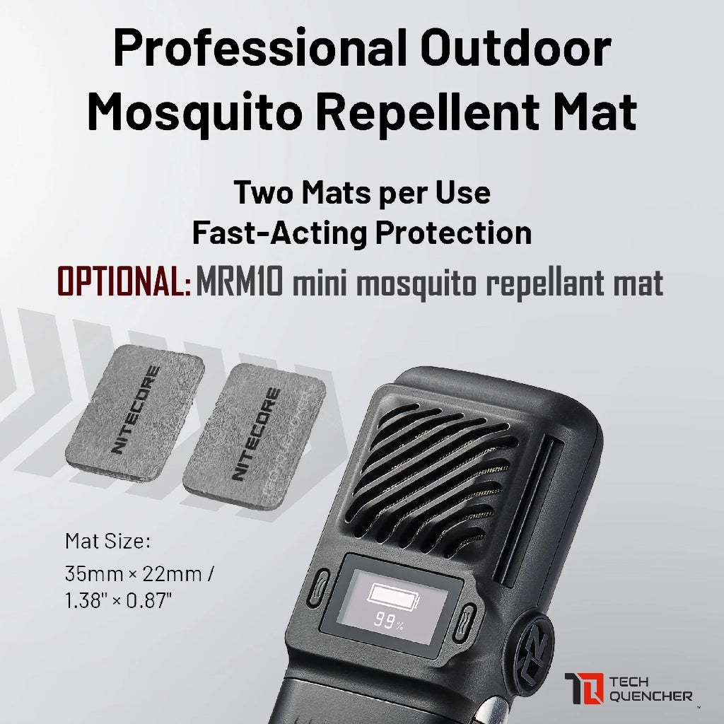 Nitecore EMR25 Electronic Mosquito Repeller + 12000mAh Powerbank + Ultrasonic - USB-C Fast Charging