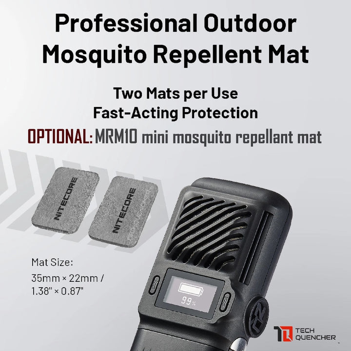 Nitecore EMR25 Electronic Mosquito Repeller + 12000mAh Powerbank + Ultrasonic - USB-C Fast Charging