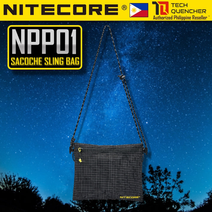 Nitecore NPP01 Sacoche Sling Bag - 1 Liter - 50 grams - Lightweight - Water Resistant - Outdoor