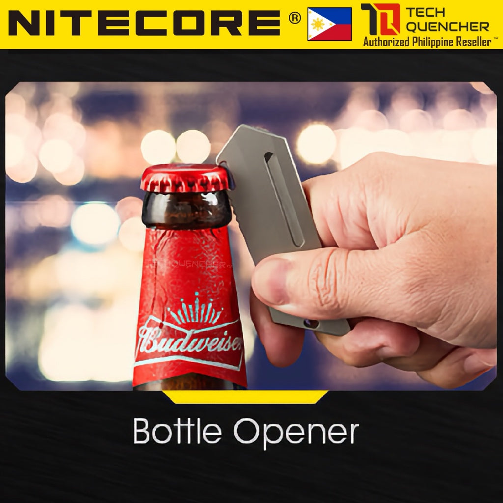 Nitecore NTK09 Titanium Utility Tool - Lightweight 49grams - Premium EDC Keychain - Replaceable Tip