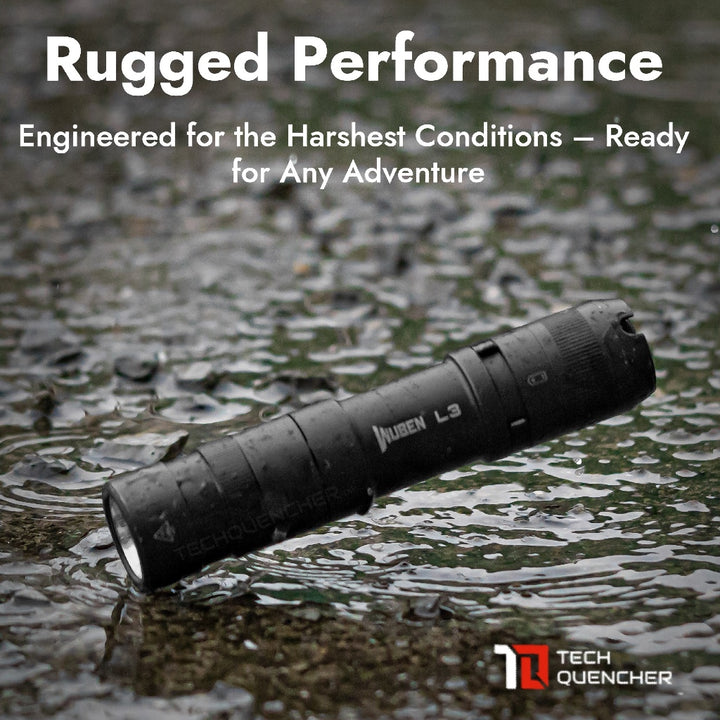 Wuben L3 Flashlight - 3000 Lumens - Powerbank Mode - USB-C Fast Charging 18W - 4800mAh Battery -IP68