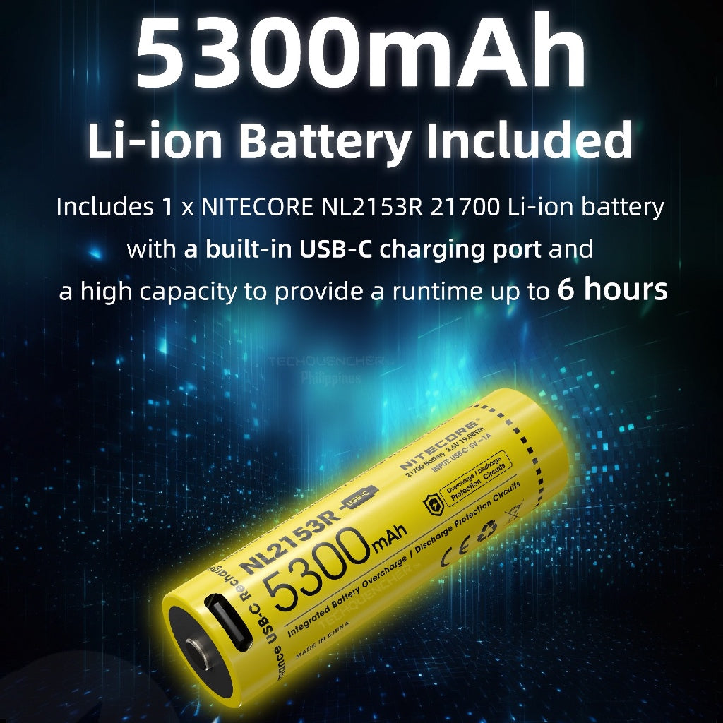 Nitecore DL30 Diving Flashlight - Waterproof - 100m Submersible - 1100 Lumens - USB-C Charging -IP68
