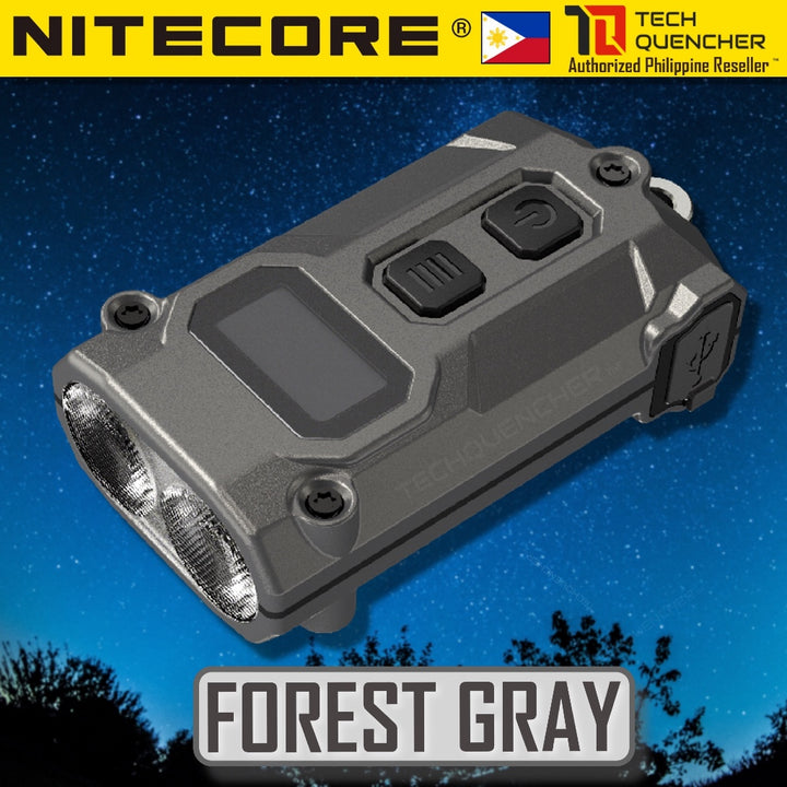 Nitecore Tini3 Keychain Flashlight - 600 Lumens - OLED Display - USB-C Charging - 20g - MCT UHE LEDS