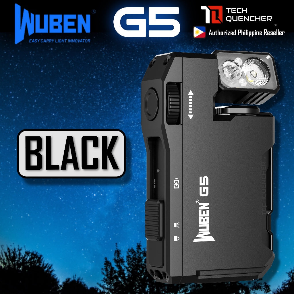 Wuben G5 Flashlight - Keychain Light - 400 Lumens - RGB - 52.3grams - USB-C Rechargeable - IP68