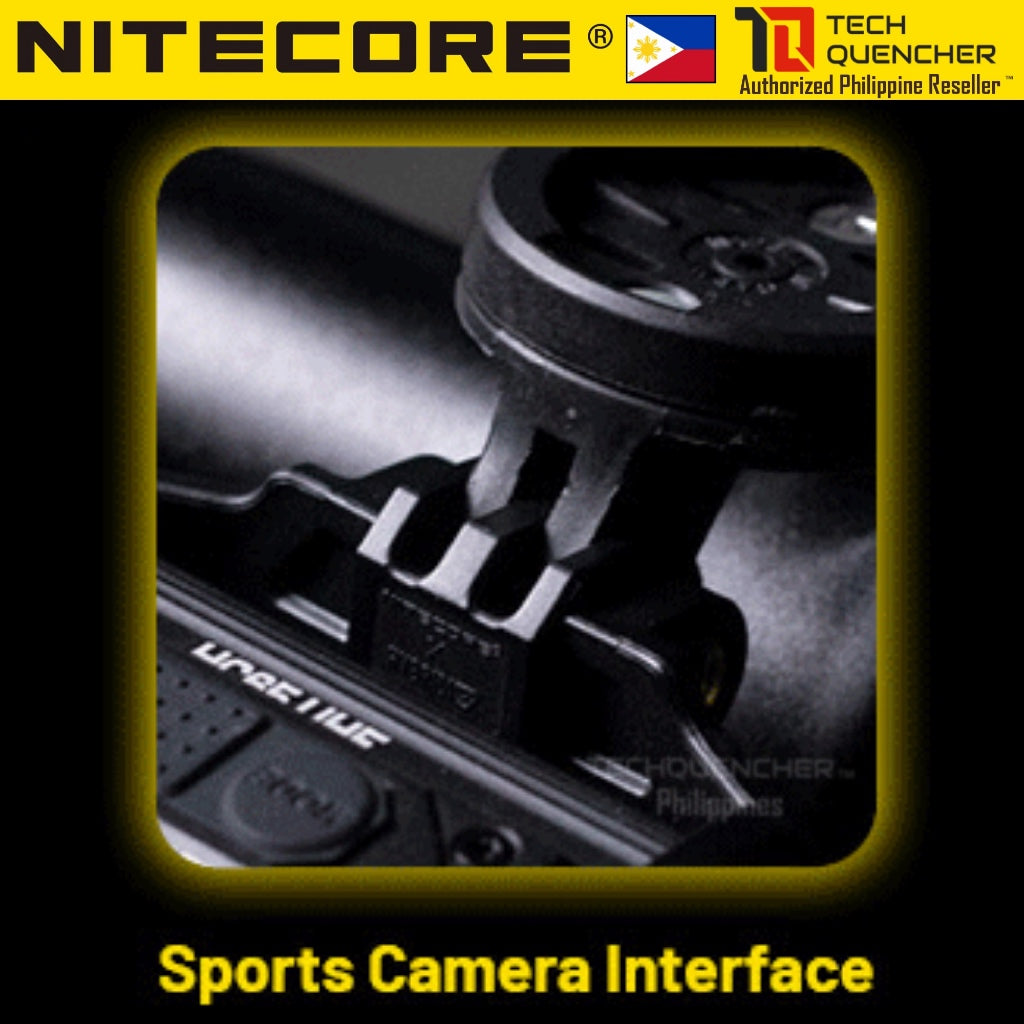 Nitecore BM06 Bike Mount for Headlamp - HC65 UHE - HC60 UHE - Mountain Bike -Sports Camera Interface