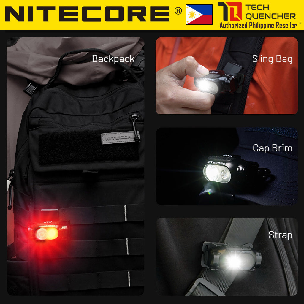 Nitecore HA11 V2 Headlamp 240 Lumens - 1x AA Battery - Floodlight & Redlight - IP66 - Lightweight