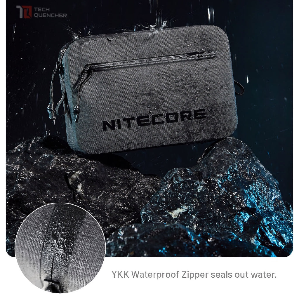 Nitecore NPP02 Waterproof Crossbody Bag - 1.4L - 900D Coated Cationic Fabric - YKK Waterproof Zipper