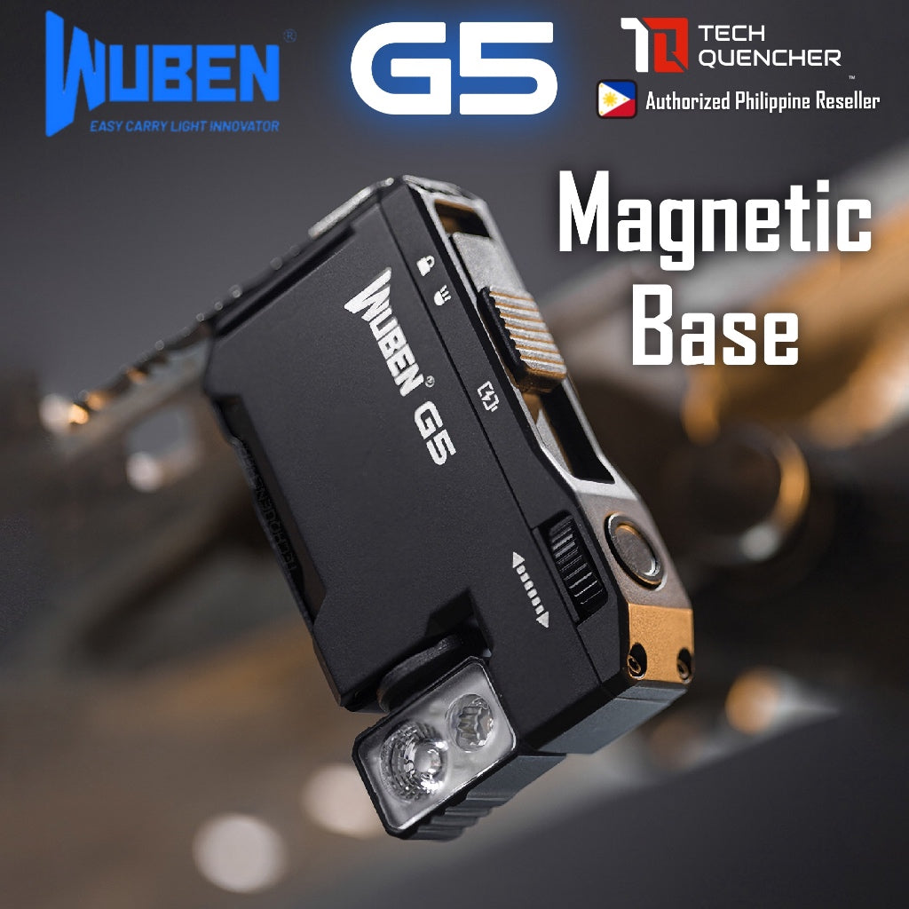 Wuben G5 Flashlight - Keychain Light - 400 Lumens - RGB - 52.3grams - USB-C Rechargeable - IP68