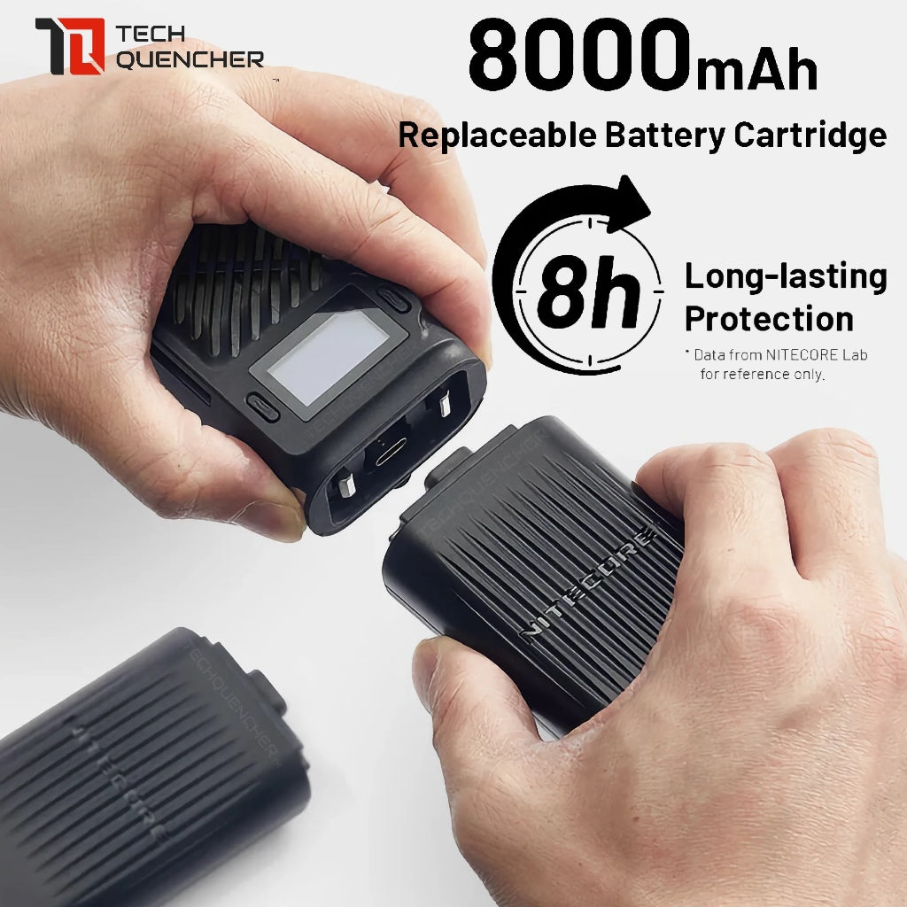 Nitecore EMR23 Electronic Mosquito Repeller + 8000mAh Powerbank - USB-C Fast Charging - OLED - IPX5