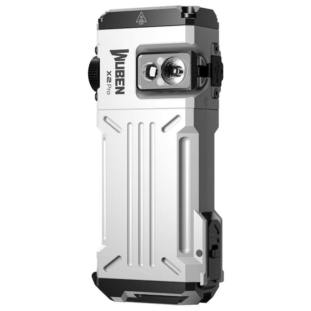 Wuben X2 Pro Flashlight - RGB & UV - 1500 Lumens - Dual Light Source - USB-C Rechargeable -AA - IP68