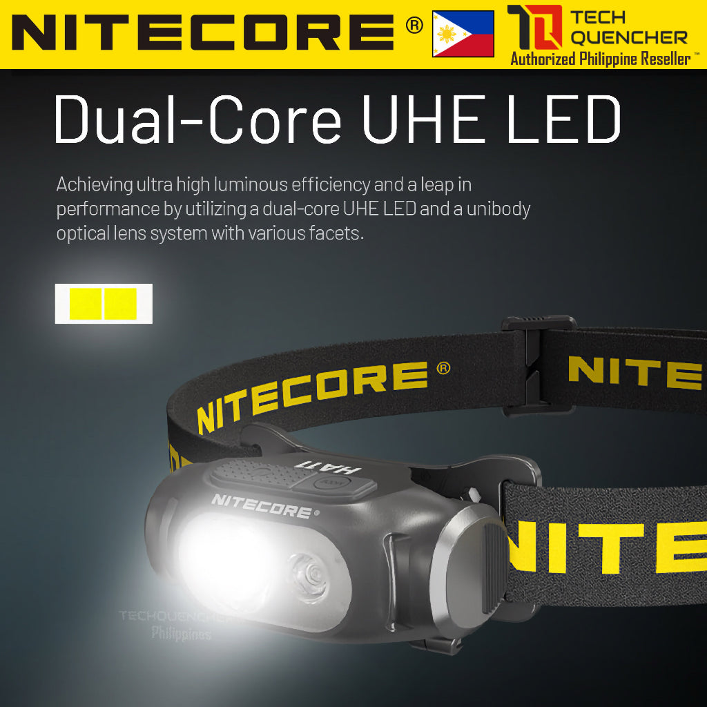 Nitecore HA11 V2 Headlamp 240 Lumens - 1x AA Battery - Floodlight & Redlight - IP66 - Lightweight