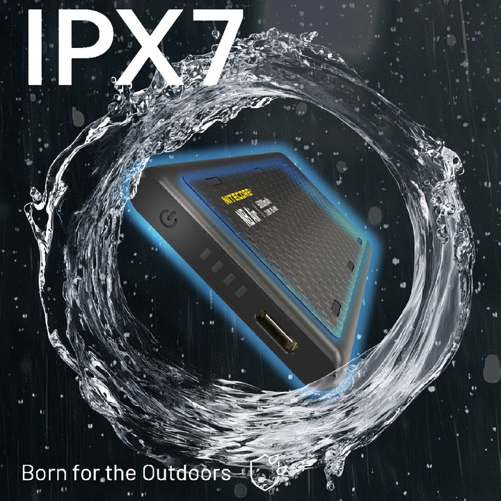 Nitecore NB Air Powerbank - Ultra Lightweight - 89g - 5000mAh - IPX7 - Carbon Fiber - PD + QC 3.0