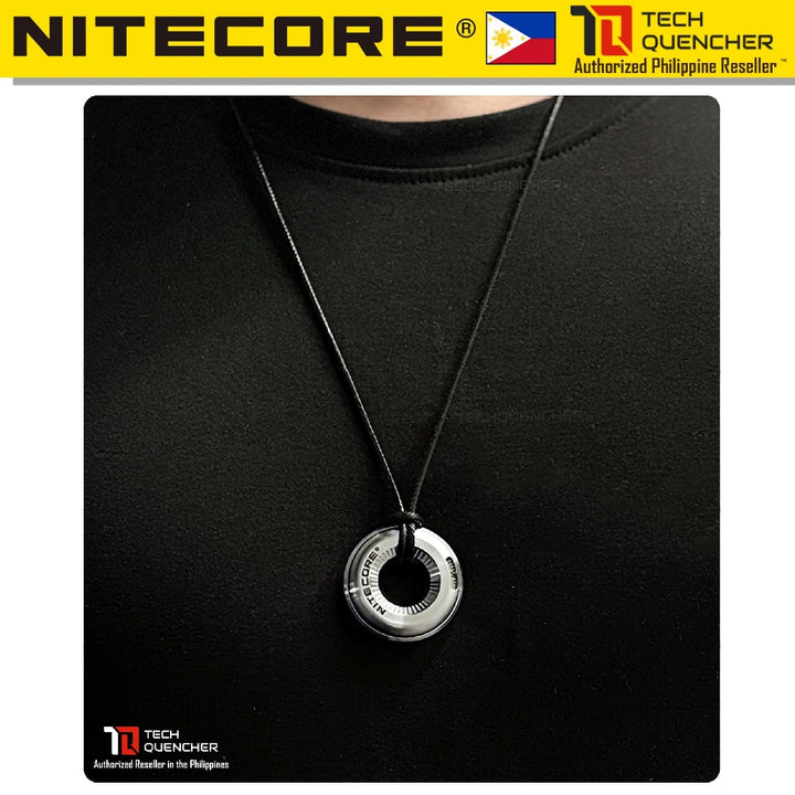 Nitecore Halo 10 Titanium Measure Ring Tool - Curve Slide Ruler - Premium EDC Fidget Toy - Pendant