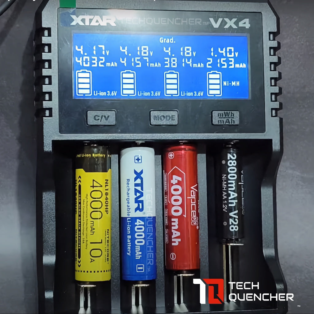 XTAR 18650 4000mAh Protected Battery - 3.6v Rechargeable - Lithium-Ion - 10A Max Discharge Current
