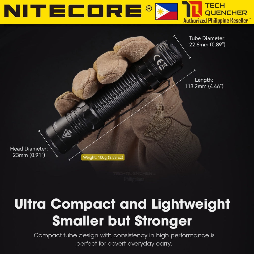 Nitecore EDC31 Flashlight - Lumin Shield - 3500 Lumens - USB-C Rechargeable - Rapid Lock -380m- IP68
