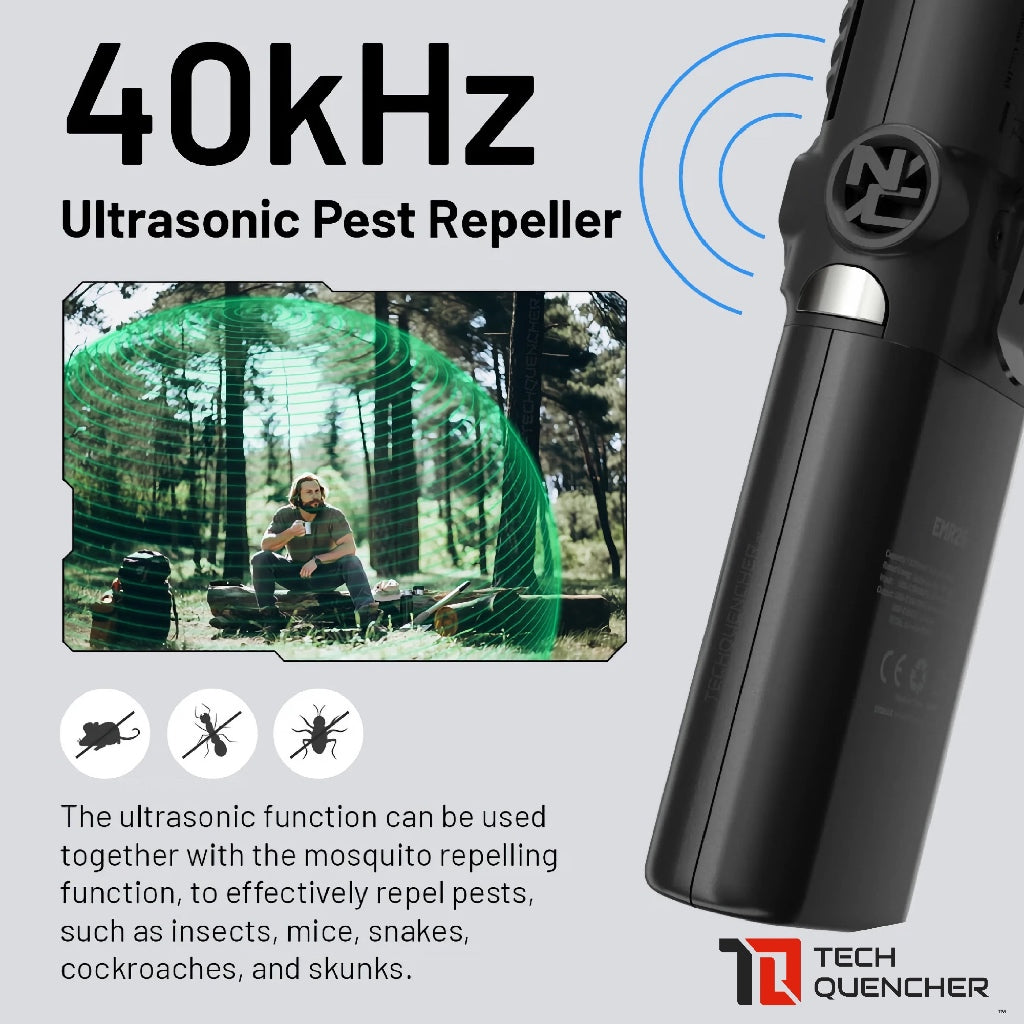 Nitecore EMR25 Electronic Mosquito Repeller + 12000mAh Powerbank + Ultrasonic - USB-C Fast Charging