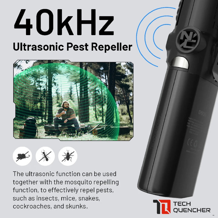 Nitecore EMR25 Electronic Mosquito Repeller + 12000mAh Powerbank + Ultrasonic - USB-C Fast Charging