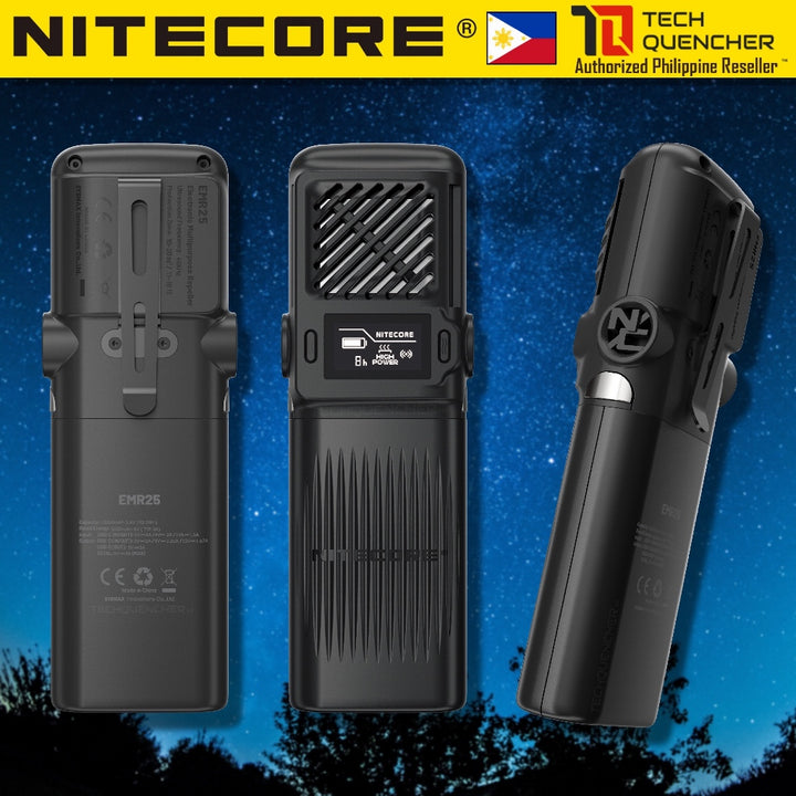 Nitecore EMR25 Electronic Mosquito Repeller + 12000mAh Powerbank + Ultrasonic - USB-C Fast Charging