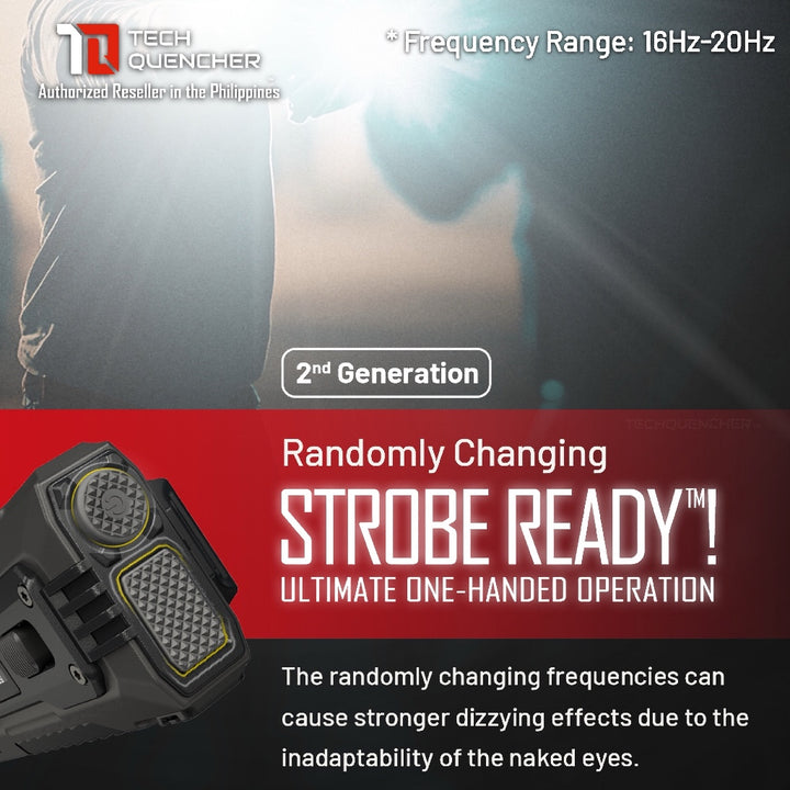 Nitecore EDC37 Flashlight - 8000 Lumens - Lumin Shield - 8000mAh Battery -Lock Switch- USB-C -STROBE