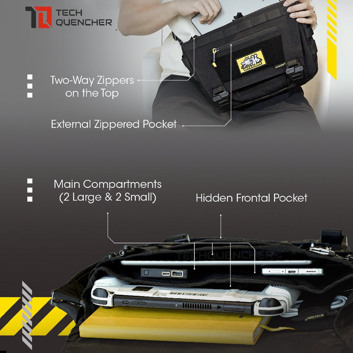 Nitecore SLB06 Crossbody Bag - Shoulder Bag - 7L - Molle System - Cordura 500D - Ipad - Nintendo