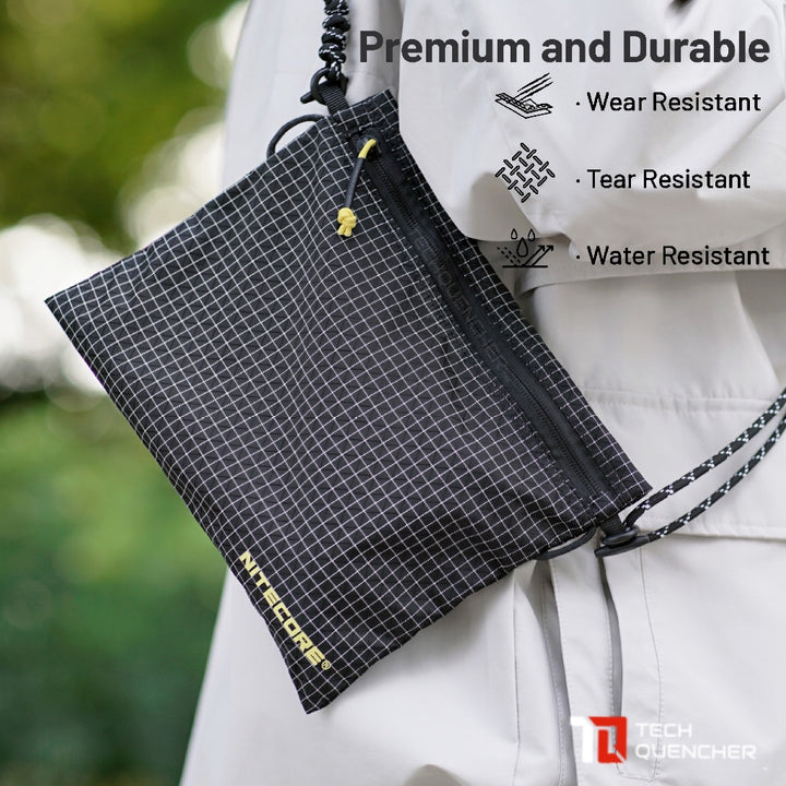 Nitecore NPP01 Sacoche Sling Bag - 1 Liter - 50 grams - Lightweight - Water Resistant - Outdoor