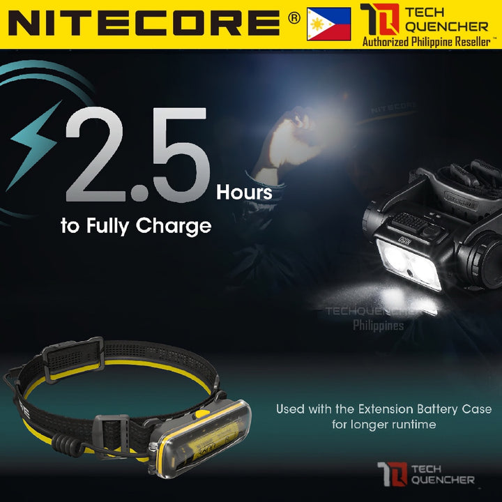 Nitecore NU50 Headlamp 1400 Lumens -146g -Dual Output - USB-C Rechargeable 5000mah Battery - IP68