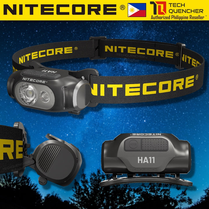 Nitecore HA11 V2 Headlamp 240 Lumens - 1x AA Battery - Floodlight & Redlight - IP66 - Lightweight