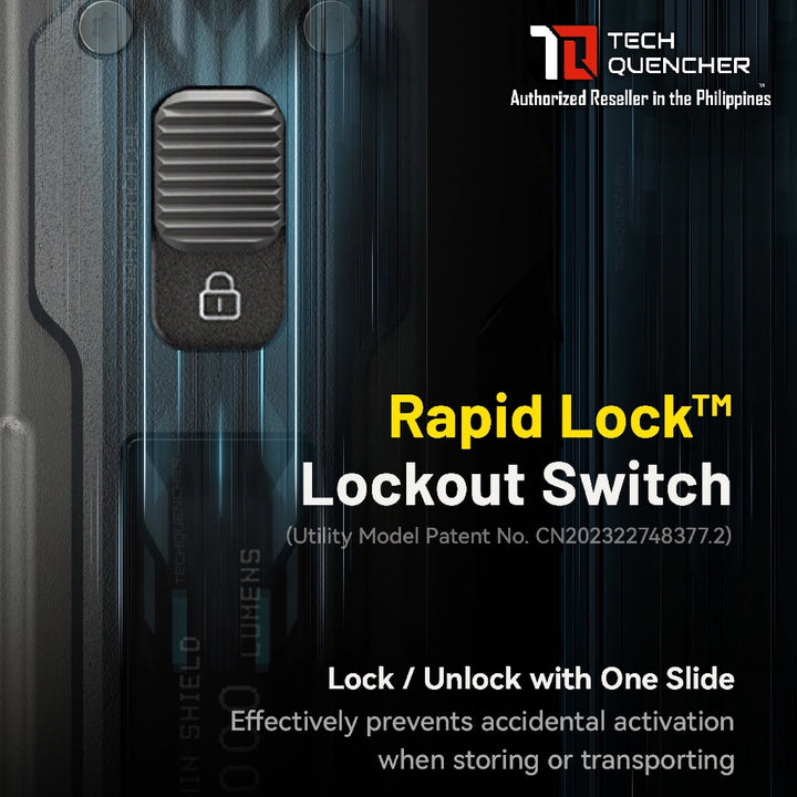 Nitecore EDC37 Flashlight - 8000 Lumens - Lumin Shield - 8000mAh Battery -Lock Switch- USB-C -STROBE