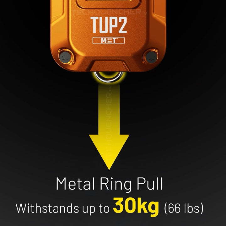 Nitecore TUP2 Keychain Flashlight - 1200 Lumens - OLED Display - USB-C Charging - 58g - MCT UHE LEDS