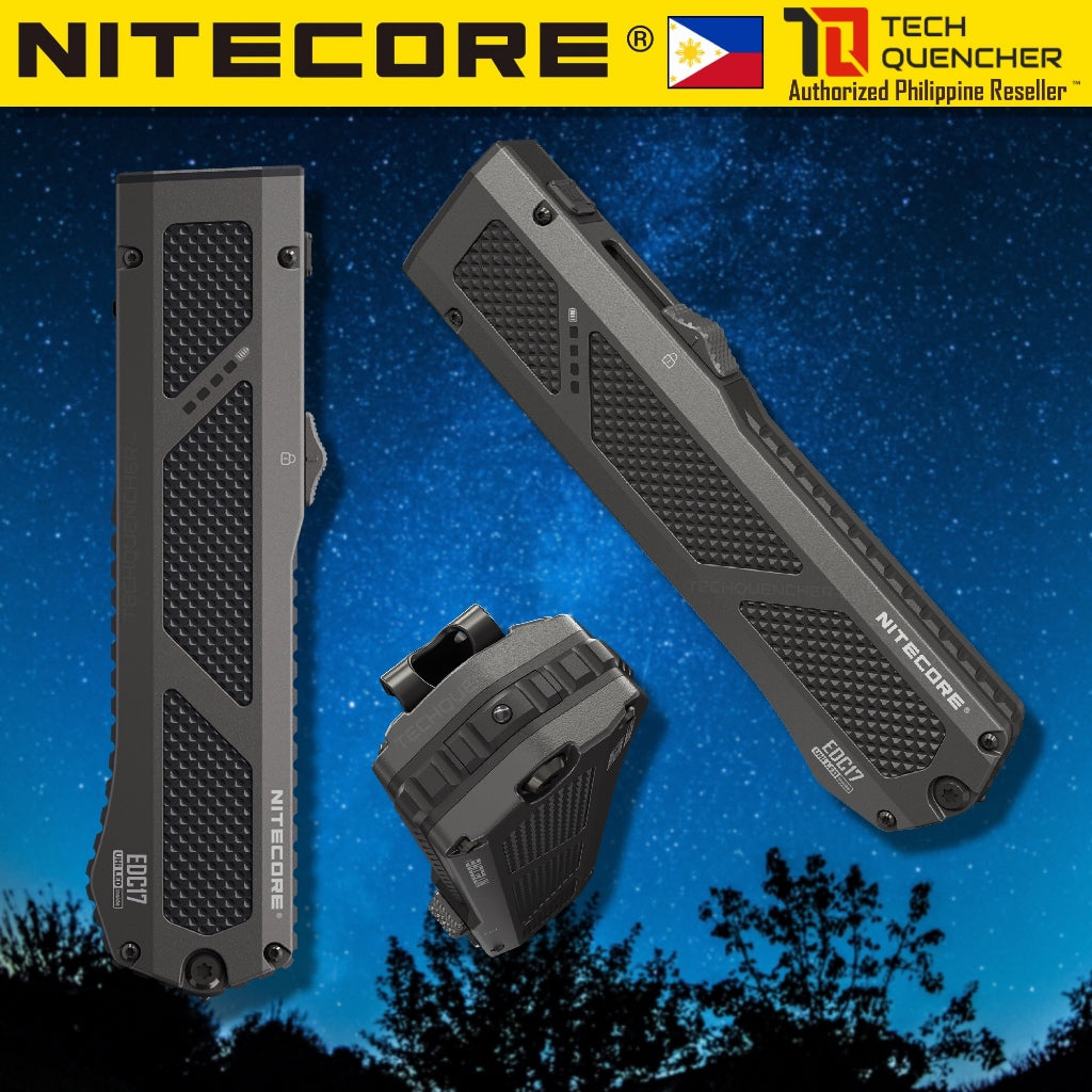 Nitecore EDC17 Flashlight - 1500 Lumens- 1350mW UV - 5mW Green Laser - Ultra Slim EDC - USB-C - IPX7