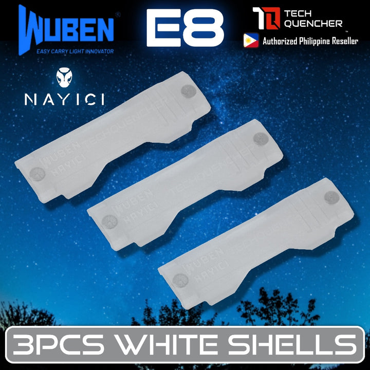 Wuben Swappable Shells for Wuben E8 Flashlight - Original - Magnetic - PEI - ULTEM Shells