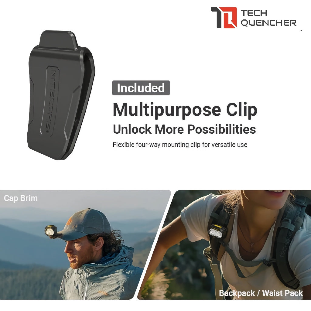 Nitecore UT27 GEN4 Headlamp 800 Lumens - Multi Color Temperature - High CRI - Dual Battery Option